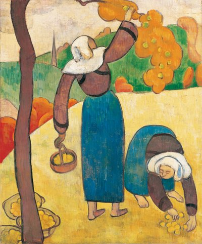 Bretonilaiset talonpojat, n. 1889 tekijältä Emile Bernard