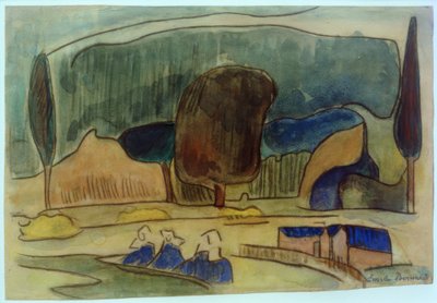 Breton maisema tekijältä Emile Bernard