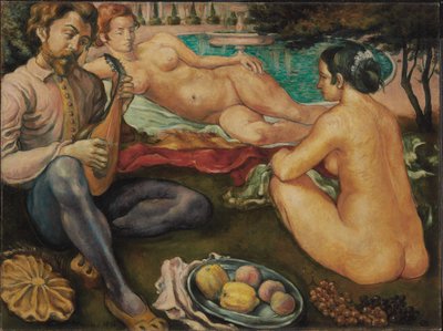 Rakkauden tuomioistuin, 1890 tekijältä Emile Bernard