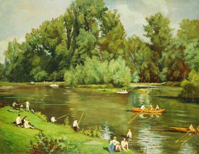 Marnen reuna, noin 1932 tekijältä Emile Bernard
