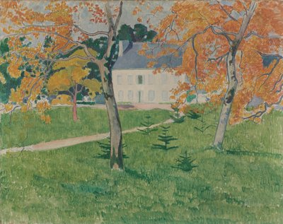 Talo puiden keskellä. Pont-Aven, 1888 tekijältä Emile Bernard