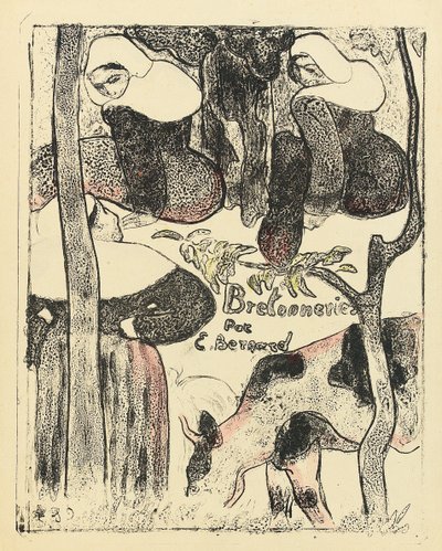 Les Bretonnieres, sarjan etukansi, 1888-89 tekijältä Emile Bernard