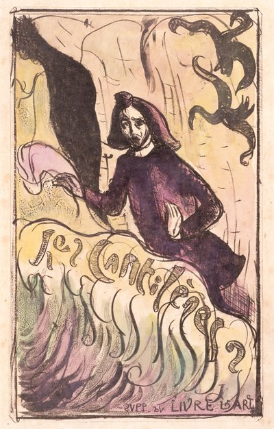 Les Cantilènes: Kansi (sinkografi käsinvärjäyksellä) tekijältä Emile Bernard