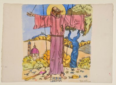 Pyhä Franciscus Assisilainen tekijältä Emile Bernard