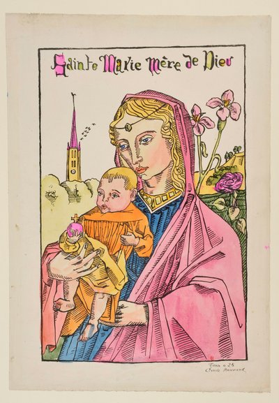 Pyhä Maria, Jumalan Äiti, liljan kera tekijältä Emile Bernard