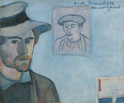 Omakuva ja Gauguinin muotokuva tekijältä Emile Bernard