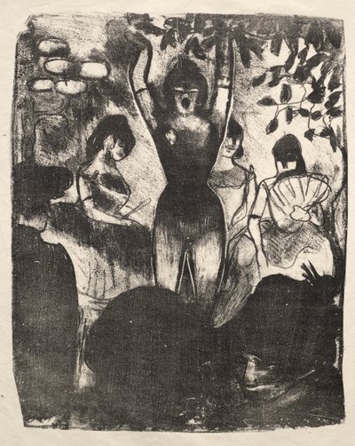 Laulaja Café-Concertissa tekijältä Emile Bernard