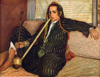 Tupakointi Haschich, 1900 tekijältä Emile Bernard