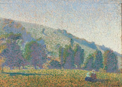 Kaksi bretonilaista naista niityllä, 1886 tekijältä Emile Bernard