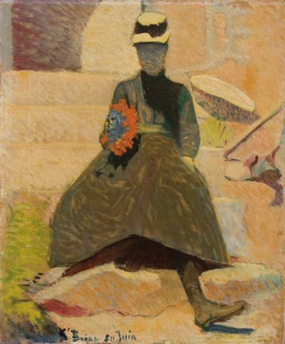 Nainen Saint-Briacissa, 1886 tekijältä Emile Bernard