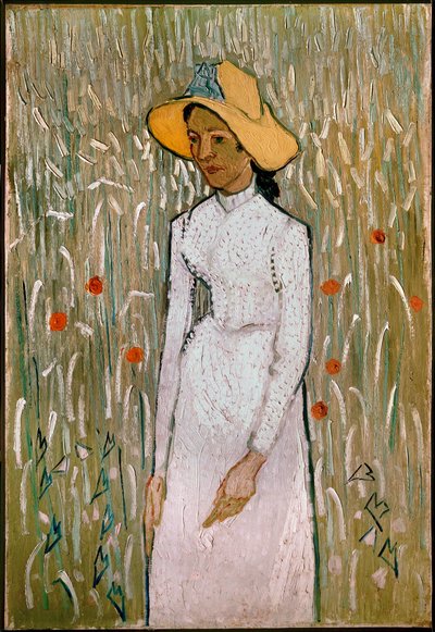 Nainen unikkopellolla tekijältä Emile Bernard