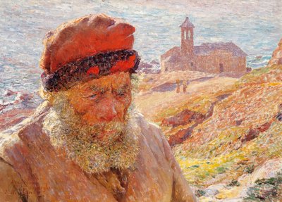 Ampelio, vanha Bordigheran kalastaja tekijältä Emile Claus