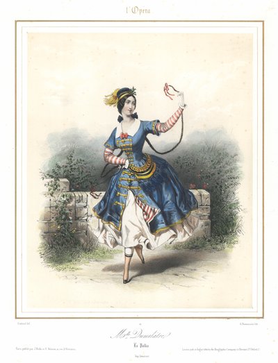 La ballarina de ballet francesa Adele Dumilatre ballant a l