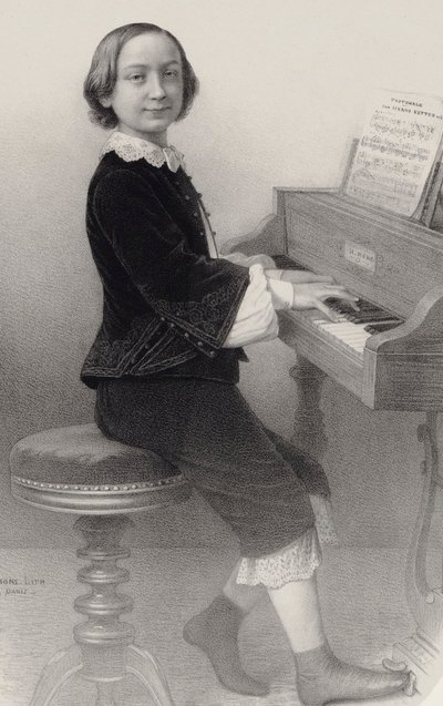 Viulisti ja säveltäjä Henri Kettenin muotokuva 1848-1883. tekijältä Emile Desmaisons