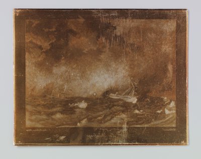 Haaksirikko Le Naufrage tekijältä Emile Frédéric Salmon (signed by artist)