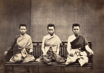 Prinssi Phra-Kéo-Phan vaimot, 1866. tekijältä Emile Gsell