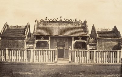 Kiinan kaupungin pagodi, 1866. tekijältä Emile Gsell