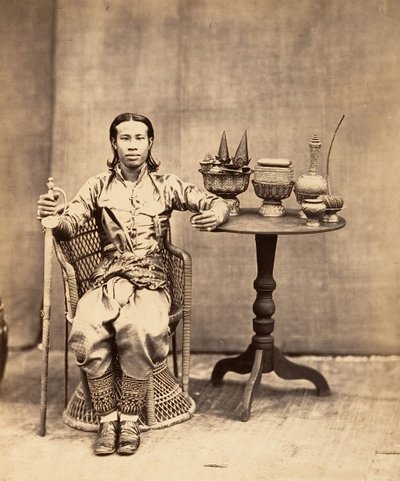 Phra-Kéo-Pha, kuninkaan veli, 1866. tekijältä Emile Gsell