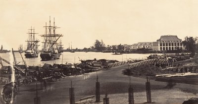 Näkymä Imperial Messageriesin perustamisesta, 1866. tekijältä Emile Gsell