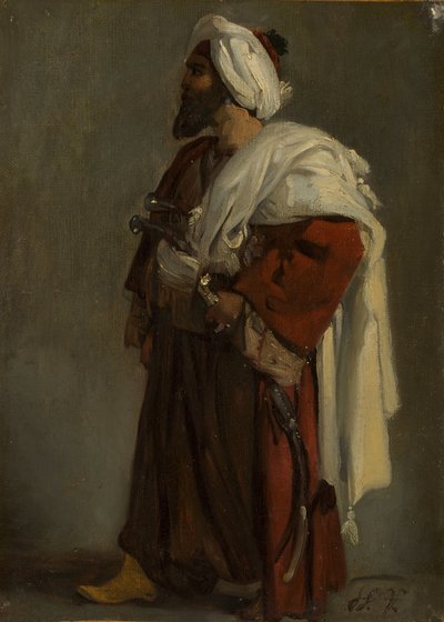 Arab Warrior, n. 1817-22. tekijältä Emile Jean Horace Vernet