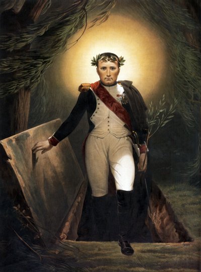 Napoleon jättämässä hautaansa, n. 1860 tekijältä Emile Jean Horace Vernet