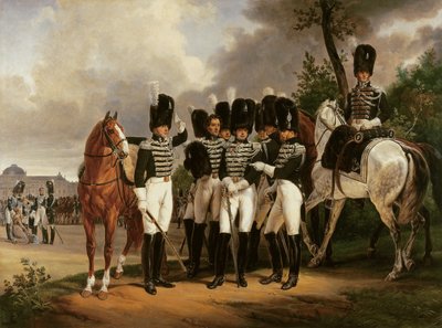 Kenraali Marquis de Talhout-Royn muotokuva, 1818-19 tekijältä Emile Jean Horace Vernet