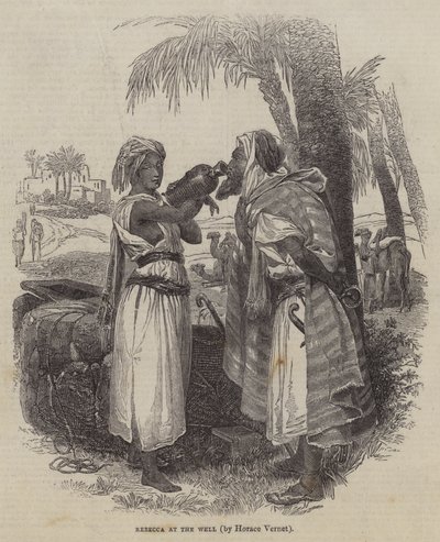 Rebecca kaivolla tekijältä Emile Jean Horace Vernet