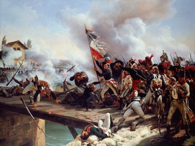 Pont d"Arcolen taistelu, 1826 tekijältä Emile Jean Horace Vernet