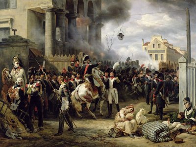 Clichyn portti Pariisin puolustamisen aikana, 30. maaliskuuta 1814, 1820 tekijältä Emile Jean Horace Vernet