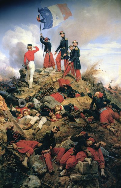 Malakoffin valtaaminen tekijältä Emile Jean Horace Vernet