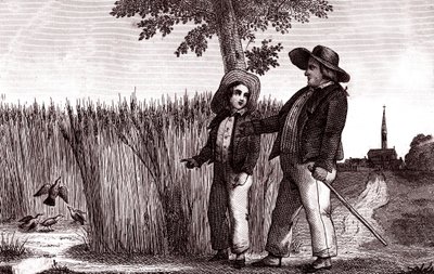 Kiuru ja vuokranantaja, La Fontainen Fable tekijältä Emile Joseph Alexandre Gouget