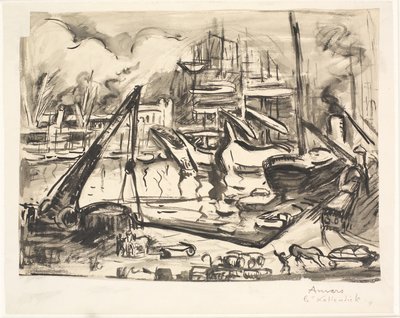 La conca del port de Kattendick a Anvers.finès tekijältä Emile Othon Friesz