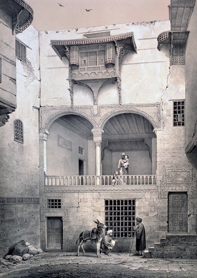 "Beyt El-Tchelebyn talo", 1800-luku tekijältä Emile Prisse d
