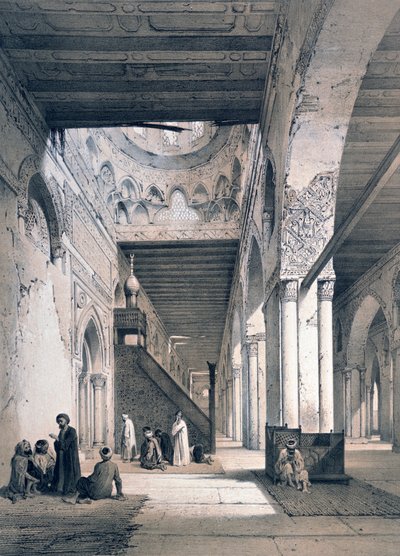 "Ahmad Ibn Tulunin moskeija", 1800-luku tekijältä Emile Prisse d