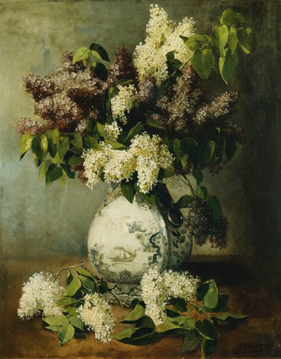 Lila Delft-maljakossa, 1895 tekijältä Emile Vernon