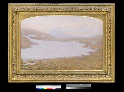Kevät vuorilla, 1912 (kehyksellä) tekijältä Emilio Longoni