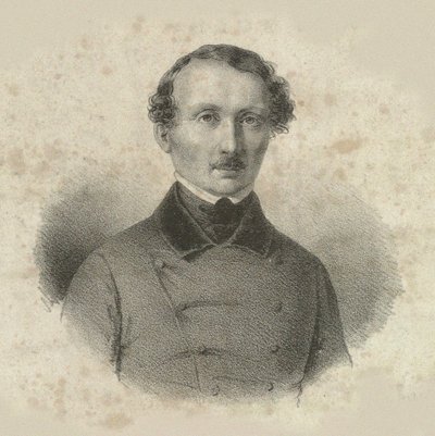Muotokuva säveltäjä Hans Christian Lumbyesta 1810-1874, 1846. tekijältä Emilius Ditlev Baerentzen