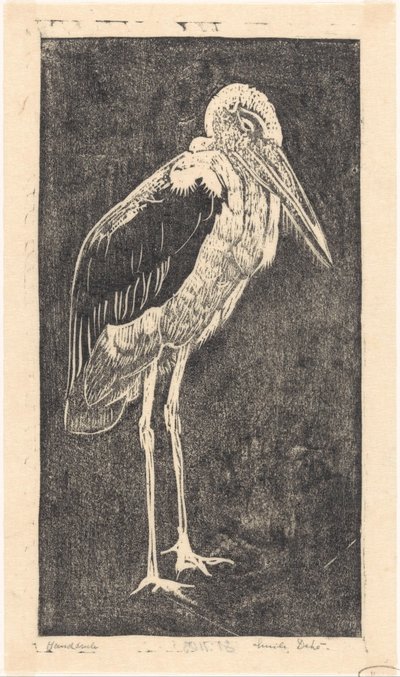 Marabou tekijältä Emilius Wilhelmus Dehé (signed by artist)