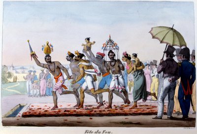 Fire Festival, Intia, 1800-luvun puoliväli tekijältä Emmanuel Adolphe Midy