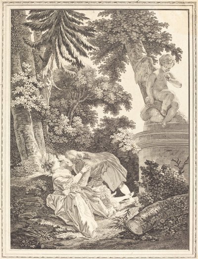 Ilta tekijältä Emmanuel Jean Nepomucène de Ghendt after Pierre Antoine Baudouin