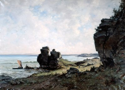 Kaunis aamu Bretagnen rannikolla, 1882 tekijältä Emmanuel Lansyer