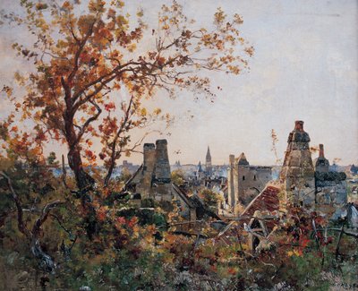 Beaulieu-lès-Loches, lokakuu 1886 (maalaus) tekijältä Emmanuel Lansyer
