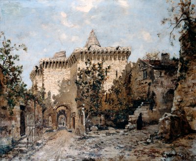 Cordelièresin ovi ja linna, 1891 tekijältä Emmanuel Lansyer