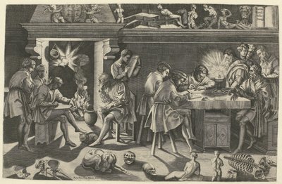 Baccio Bandinellin akatemia Academie van beeldhouwer Baccio Bandinelli tekijältä Enea Vico