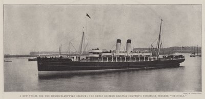 Uusi alus Harwich-Antwerpen-palvelulle, Great Eastern Railway Companyn matkustajahöyrylaiva Bryssel tekijältä English Photographer
