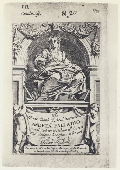 A Palladio, The First Book of Architecture, Tr G Richards 1668 (b/w kuva) tekijältä English Photographer