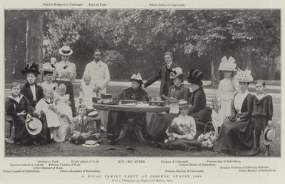Kuninkaallisen perheen juhla Osbornessa elokuussa 1898 tekijältä English Photographer