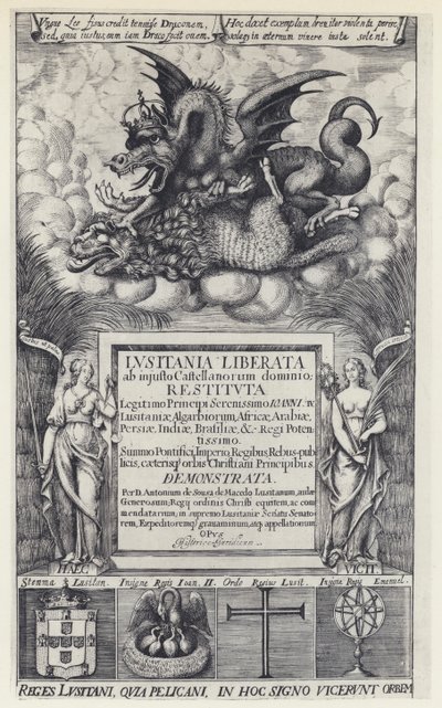 A de Sousa de Macedo, Lusitania liberata, R Heron 1645 (b/w kuva) tekijältä English Photographer