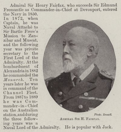 Amiraali Sir H Fairfax tekijältä English Photographer