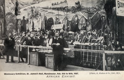 Afrikkalainen näyttely, lähetystyönäyttely, St Jamess Hall, Manchester, 6.-16. helmikuuta 1907 (m/v kuva) tekijältä English Photographer
